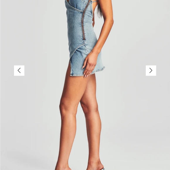 SER.O.YA Denim Milan dress. Worn once, like new. - Picture 2 of 8